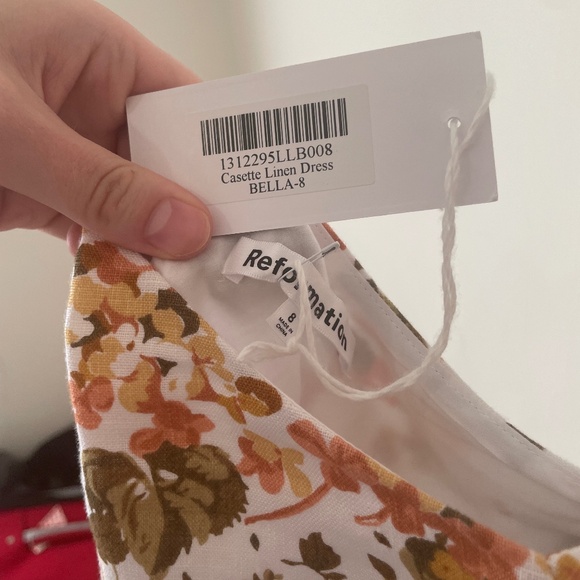 NWT Reformation Casette Linen Dress - Picture 5 of 6